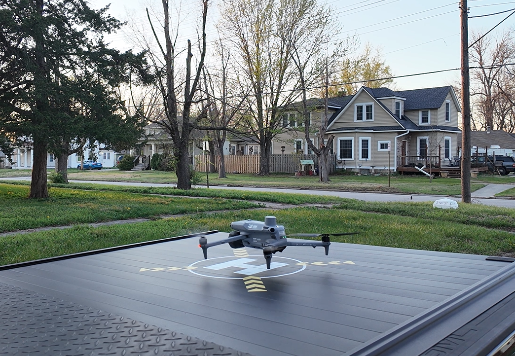 Thermal drone scan for missing pet recovery
