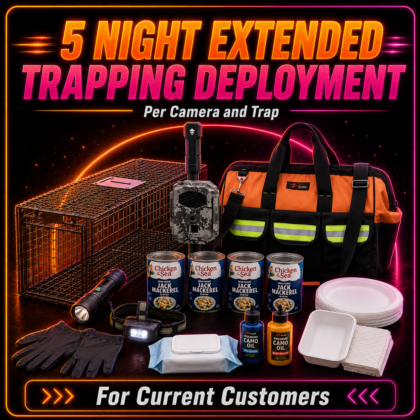 5 Night Extended Cat Trapping Deployment ($160 per camera & trap)